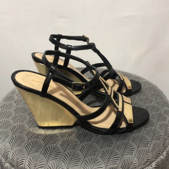 Kate Spade eiffel tower wedge sandals - Picture 4 of 14
